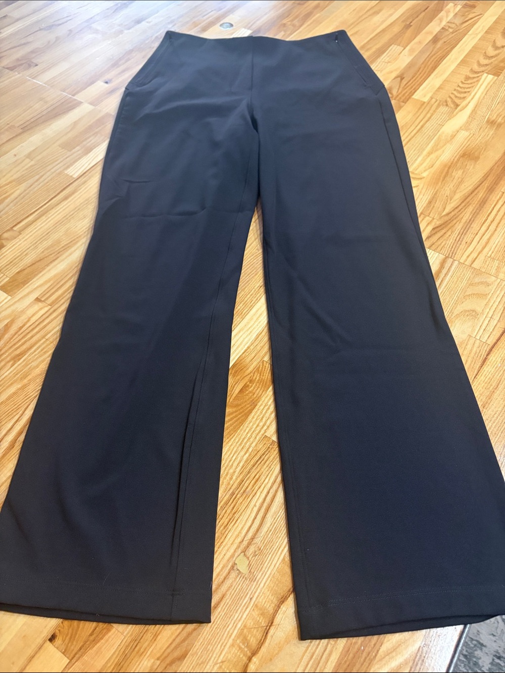 lululemon athletica Black Wide-Leg Cropped Pants